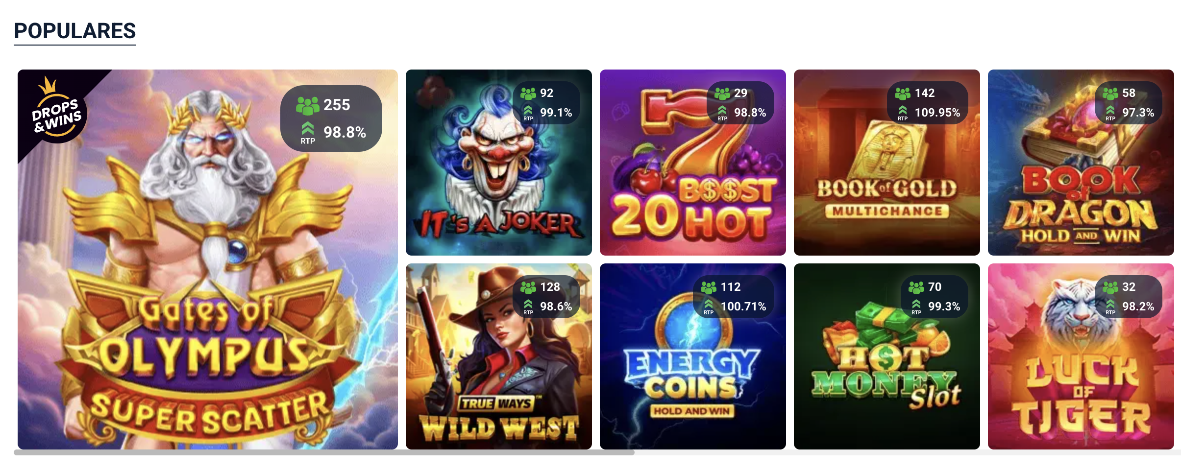 20Bet Casino Spiele